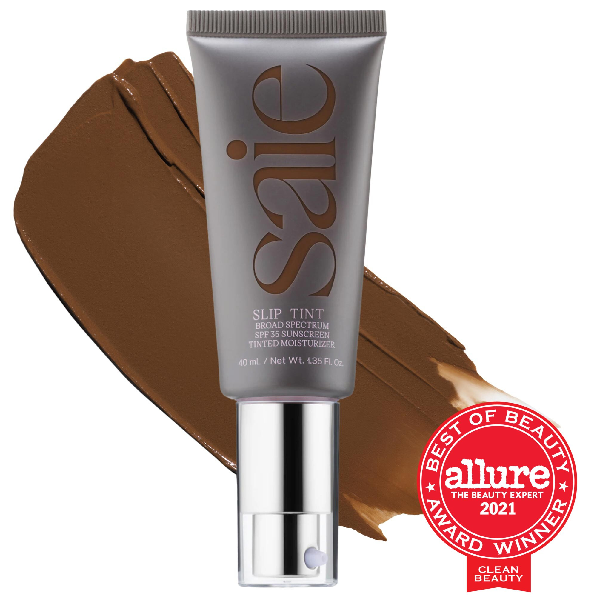 Saie Slip Tint Dewy Tinted Moisturizer SPF 35 Sunscreen Ten 1.3 oz/ 40 mL | Sephora (US)