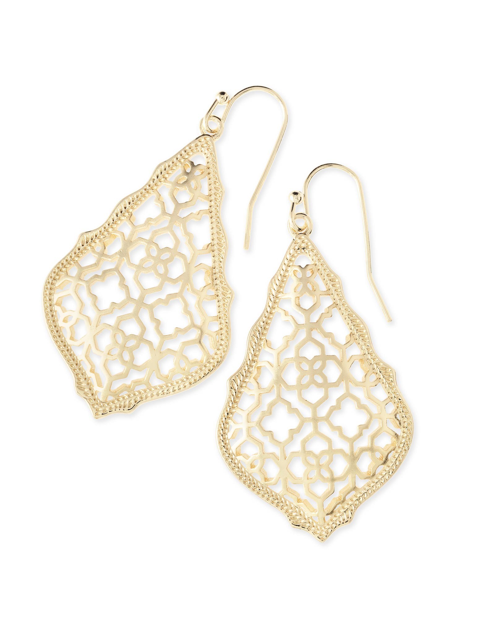 Addie Gold Drop Earrings in Gold Filigree Mix | Kendra Scott