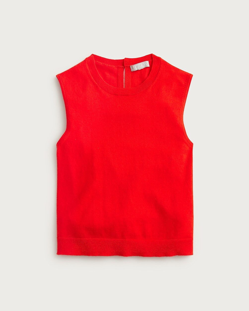 Featherweight cashmere-blend cropped sweater shell | J. Crew US