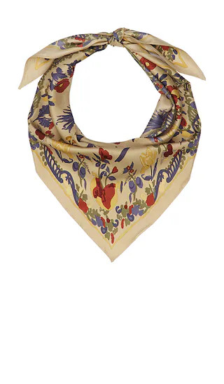 Gabriela Triangle Scarf in Cream Floral | Revolve Clothing (Global)