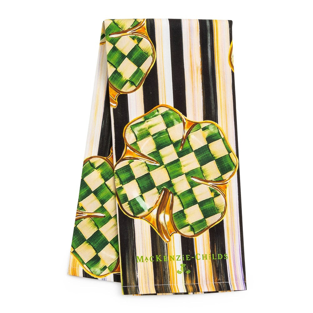 Dancing Clovers Dish Towel | MacKenzie-Childs