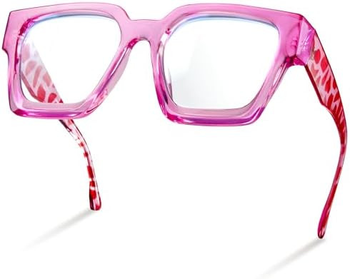 livho Oversized Eyewear Frame for Woman and Men - Rectangle Fashion Glasses for Computer, Chic Pr... | Amazon (US)