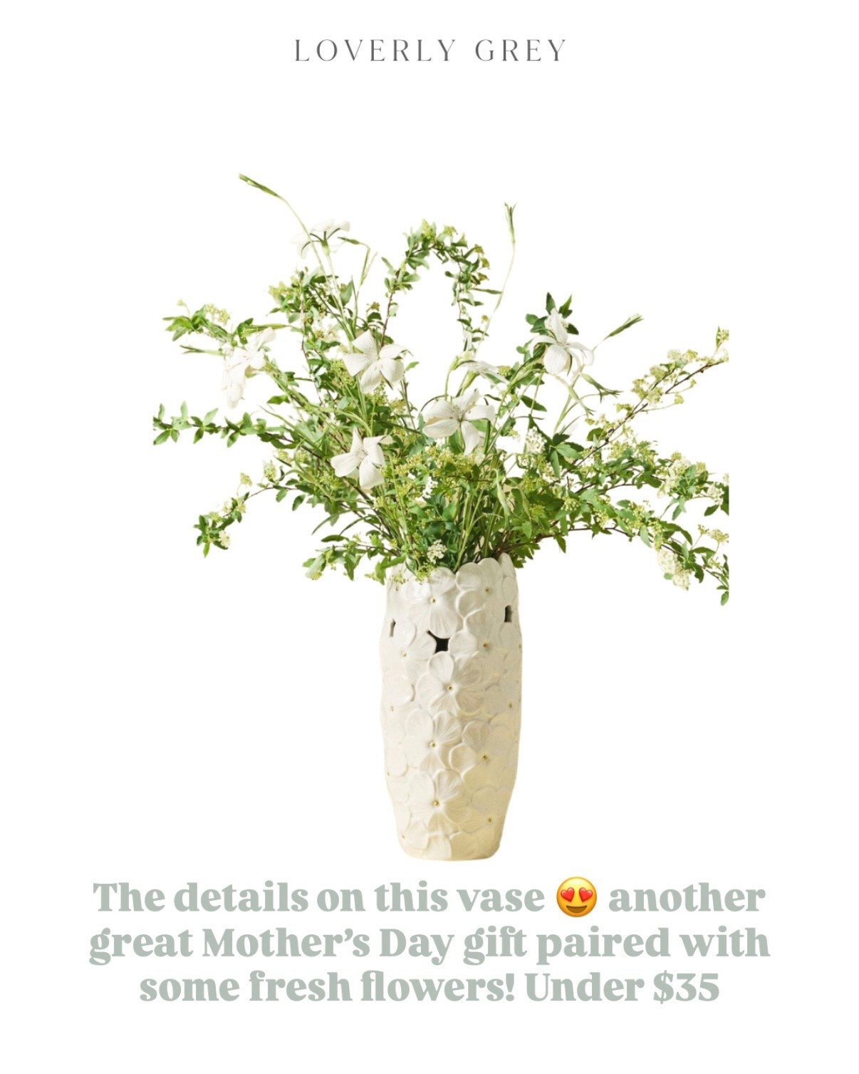 Wow the petal details on this vase! Such great quality ceramic. I love that this adds a fun texture than a standard white vase. Would be great as a gift- could be used as a vase or a planter!

Loverly grey, Anthropologie home finds, vase under 50, unique home decor, favorite vases planters, gift ideas under 40

#LTKHome