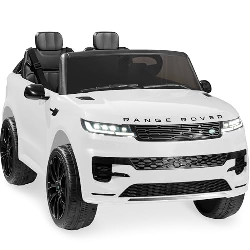 Best Choice Products Kids 24V 2-Seater Licensed Range Rover Sport Electric Ride On Car Truck w/ 132lb Weight Capacity, Parental Remote Control - White | Amazon (US)