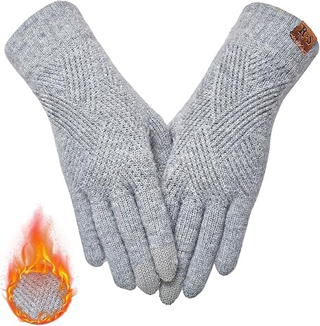 REACH STAR Winter Gloves for Women Touch Screen Thermal Lining Warm Gloves Cold Weather Christmas... | Amazon (US)