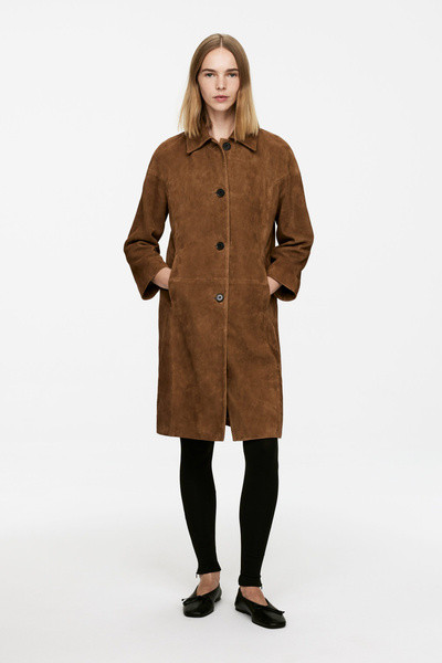 Veloursledermantel – Braun – Damen – ARKET DE | Arket EU