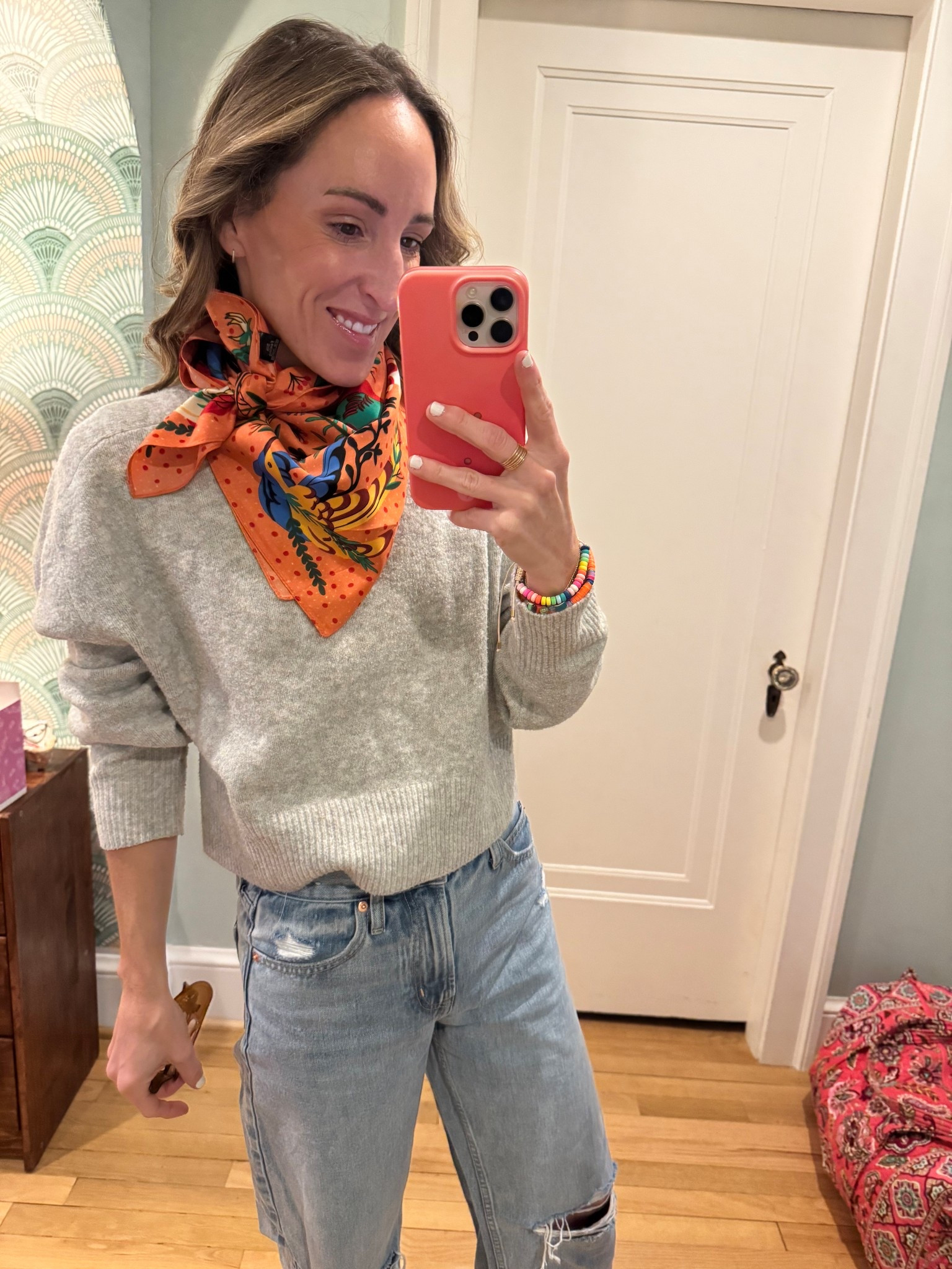 Spring scarf that’s perfect for brightening up outfits | under $10 | how to tie a scarf 

#LTKSpringSale #LTKTravel #LTKgrwm
