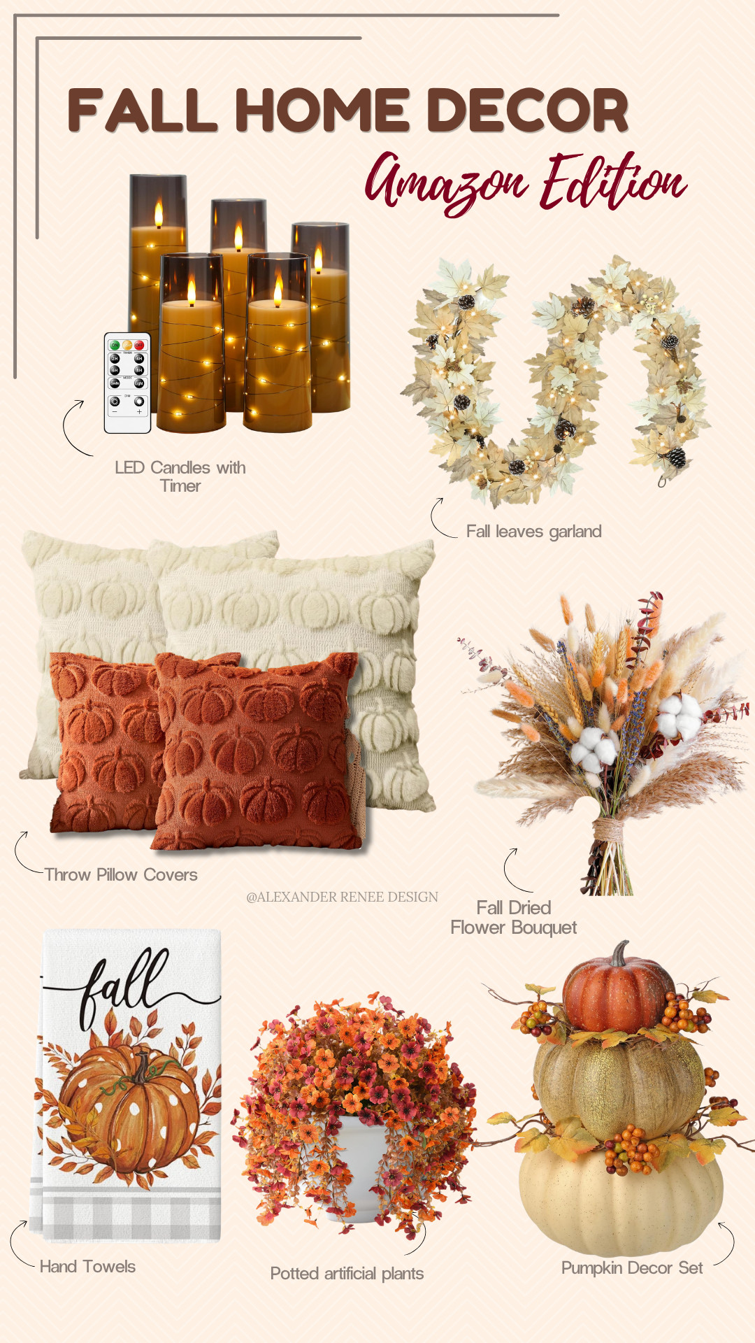 Fall Home Decor @Amazon Finds

I've rounded up my favorite picks that are perfect for adding a cozy touch to your home.

#FallDecor #AmazonFinds #LTKHome#LTKSeasonal#LTKU
#LTKHome 

 #LTKSeasonal #LTKU #LTKHome