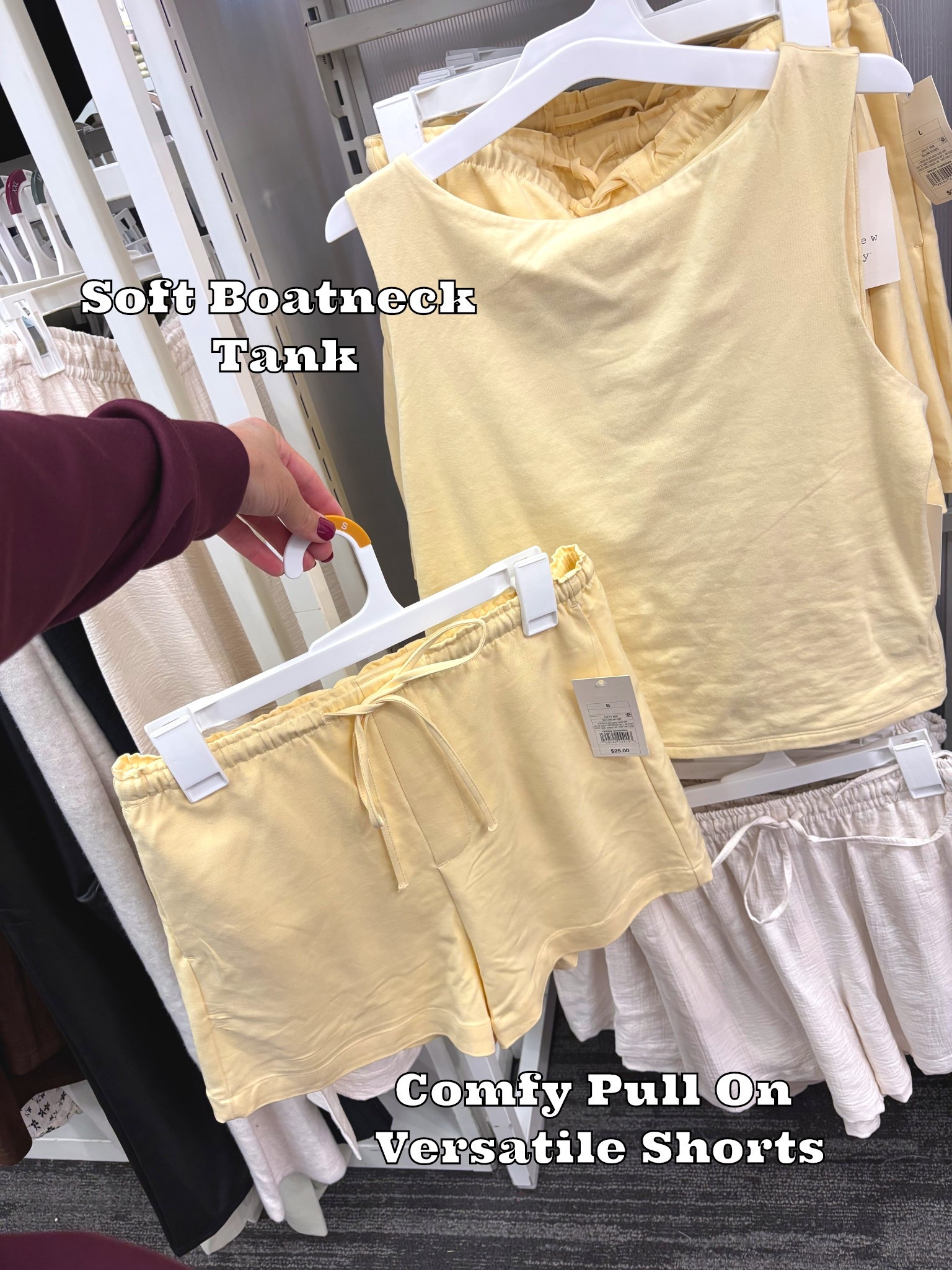Target A New Day Yellow Boatbeck Tank and Effortless spill on Soft Shorts Spring Outfit Ideas #targetstyle #anewday #springoutfite #yellowlooks

#LTKootd #LTKTravel #LTKgrwm