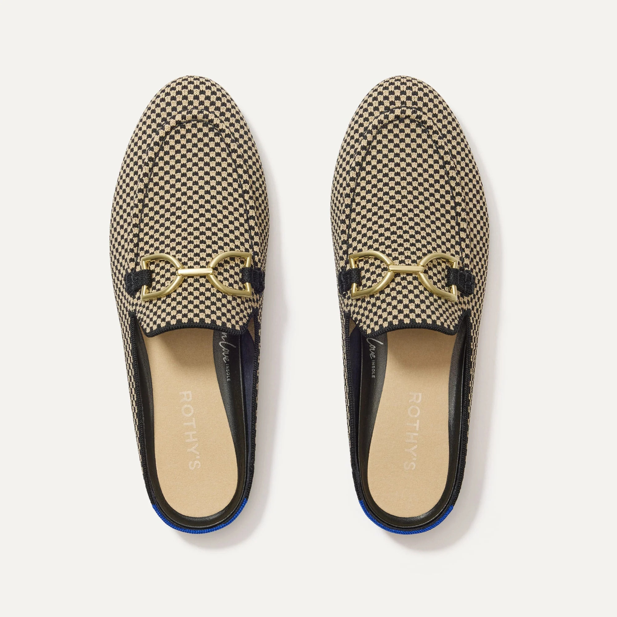 The Double Bit Loafer Mule in Classic Micro Check | Rothy's | Rothy's