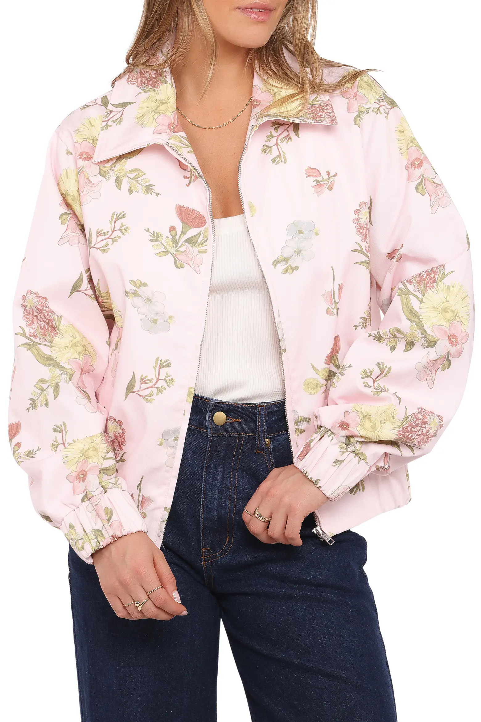 Petal & Pup Calvin Floral Twill Jacket (Women) | Nordstrom | Nordstrom