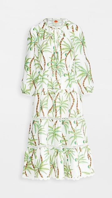 Swinging Palm Linen Dress | Shopbop