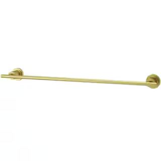 Contempra 24 in. Towel Bar in Brushed Gold | The Home Depot