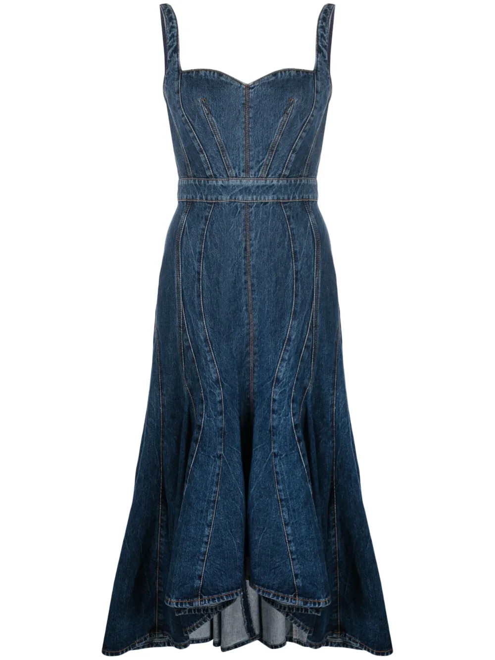 robe en jean style corset | Farfetch Global
