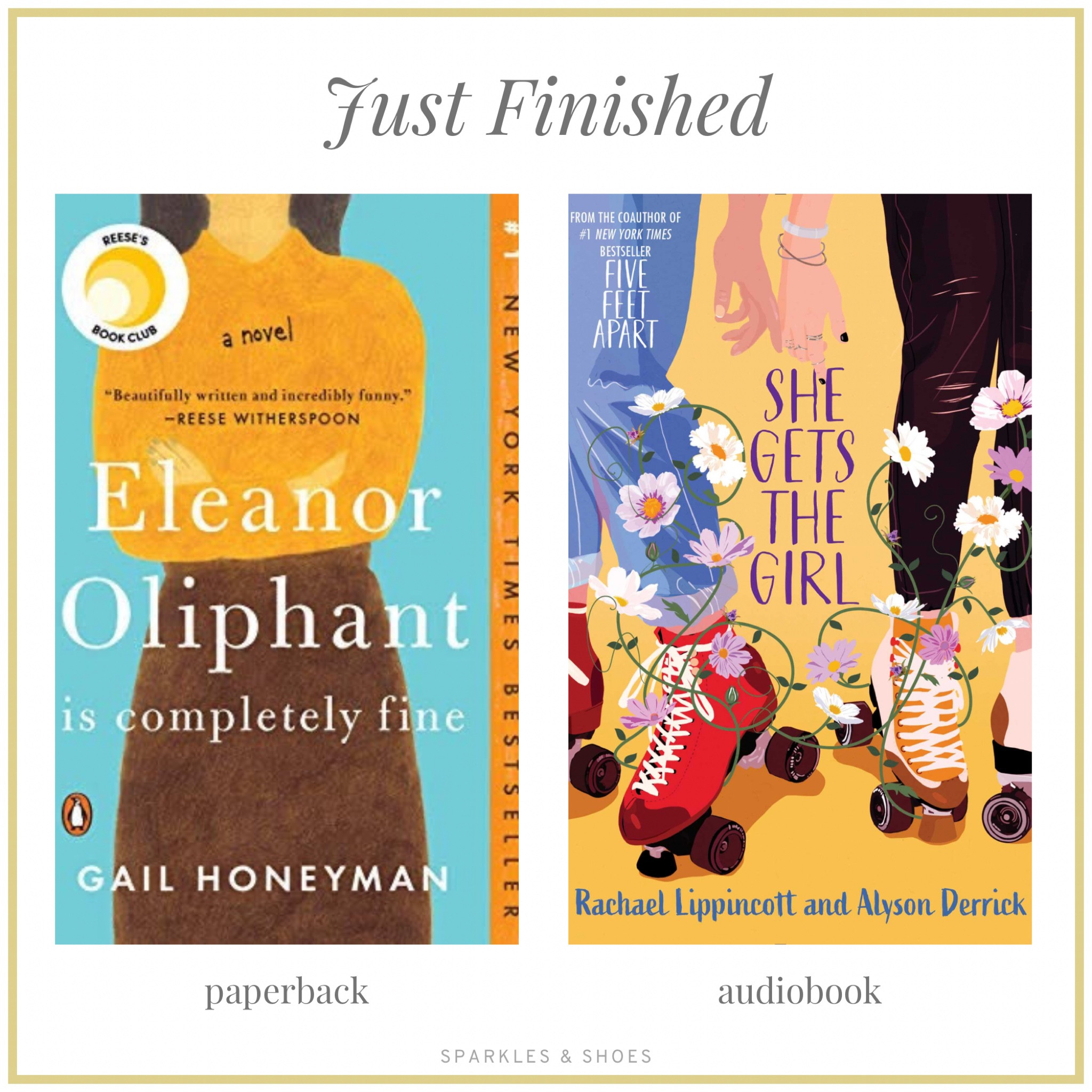 Since our holiday in Greece I’ve been on a roll, I just finished reading Gail Honeyman’s debut novel, Eleanor Oliphant is Completely Fine It and listening to She Gets the Girl by Rachael Lippincott and Alyson Derrick. 📚🎧📖 #goodreads #bookrecommendation