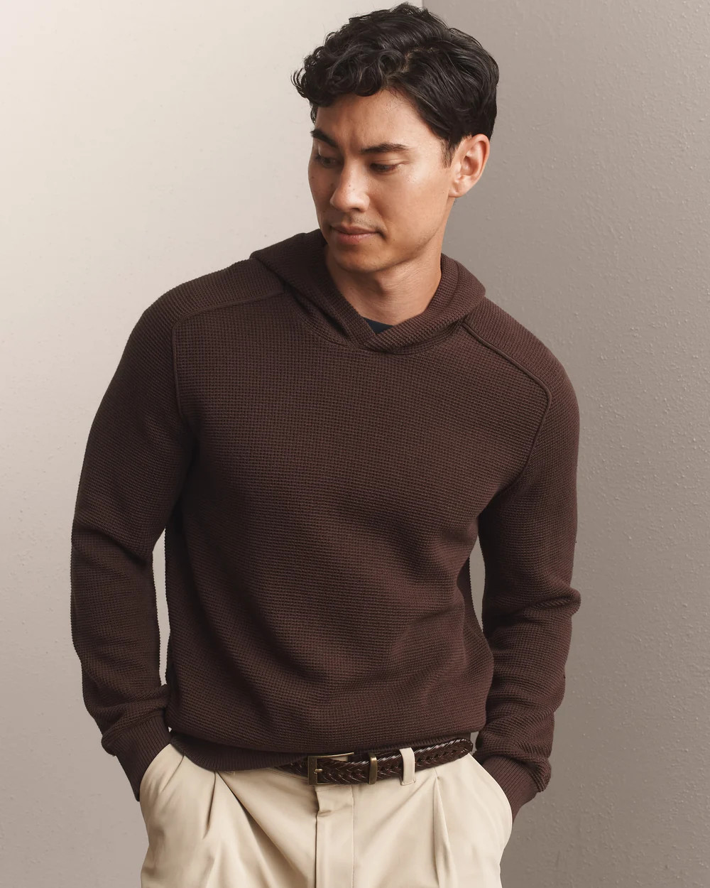 Fine Knit Sweater Hoodie | Rhone