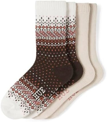 HUE womens Crew Length Boot Socks, 2 Pair Pack | Amazon (US)