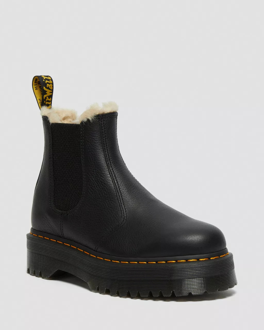 2976 Faux Fur Lined Platform Chelsea Boots | Dr. Martens