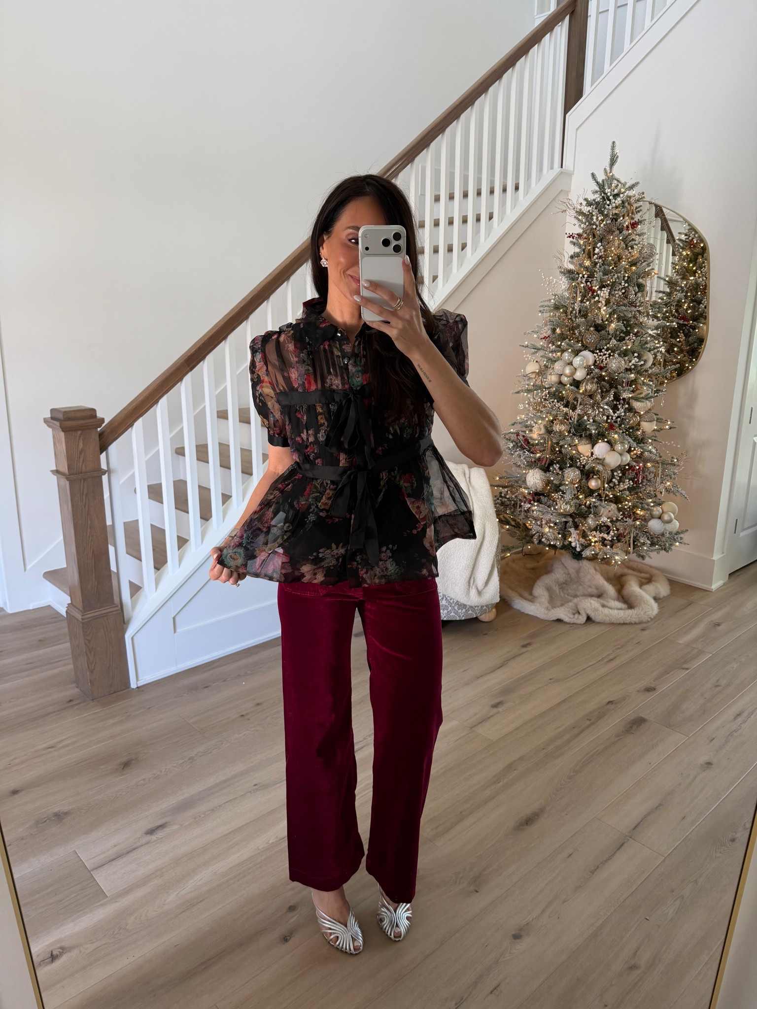 Holiday outfit that will have them asking who is that fabulous girl- Top is selling out 

#LTKgrwm #LTKHoliday #LTKStyleTip