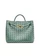Medium Andiamo Intrecciato Leather Top-Handle Bag | Saks Fifth Avenue