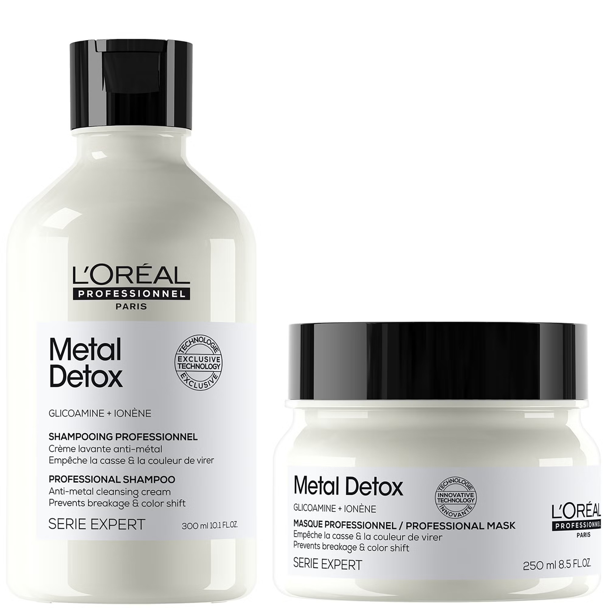 L'Oréal Professionnel Metal Detox Sulphate Free Shampoo 300ml & Hair Mask 250ml | Look Fantastic (CN)