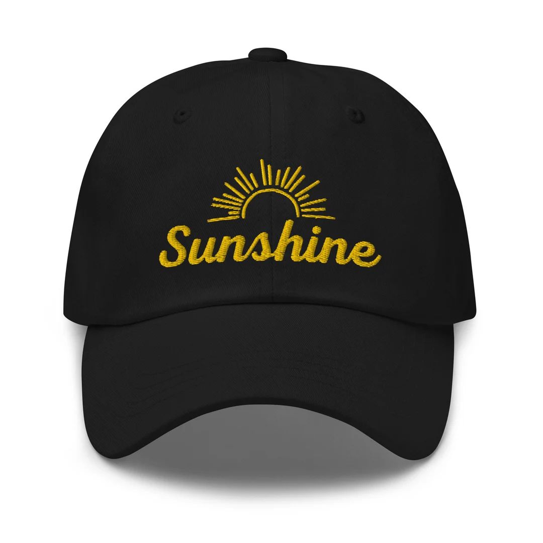 Sunshine Embroidered Baseball Cap - Etsy | Etsy (US)