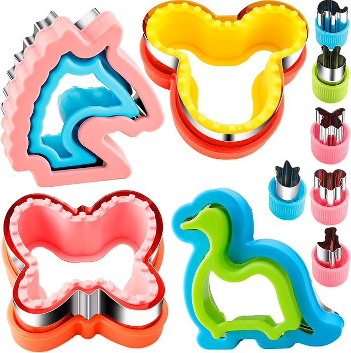 Sandwich Cutter and Sealer for Kids 10PCS Large Bread Sandwich Decruster Pancake Maker Cookies Fr... | Amazon (US)