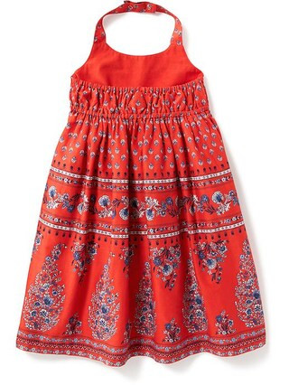 Floral-Print Halter Swing Maxi for Toddler Girls | Old Navy US