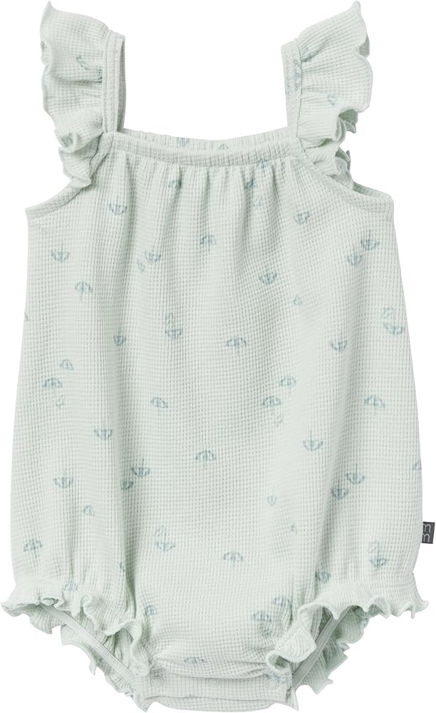 Modern Moments by Gerber Baby Girls' Mini Flutter Sleeve Bubble Romper | Amazon (US)
