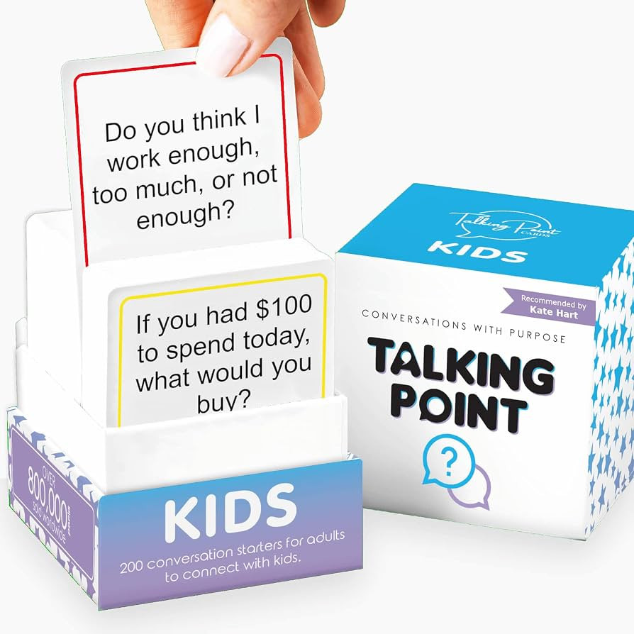200 Kids Conversation Cards - Screen-Free Family Dinner Game and Road Trip Essential - Get Childr... | Amazon (US)
