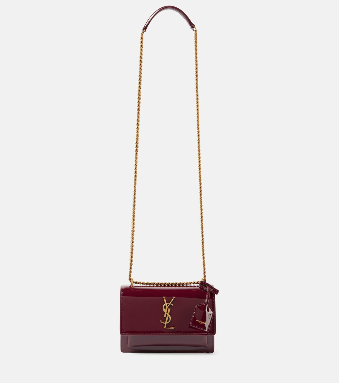 Sunset Small patent leather shoulder bag | Mytheresa (US/CA)