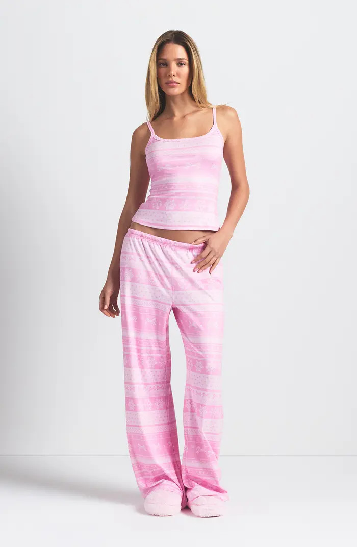 Fair Isle Plush Pointelle Camisole | Nordstrom