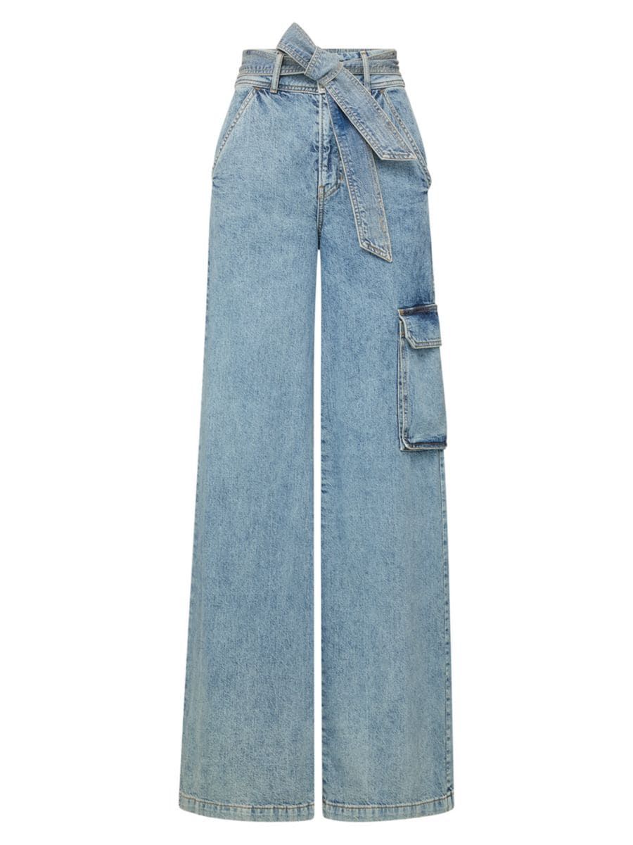 Belisa Cargo Wide-Leg Jeans | Saks Fifth Avenue