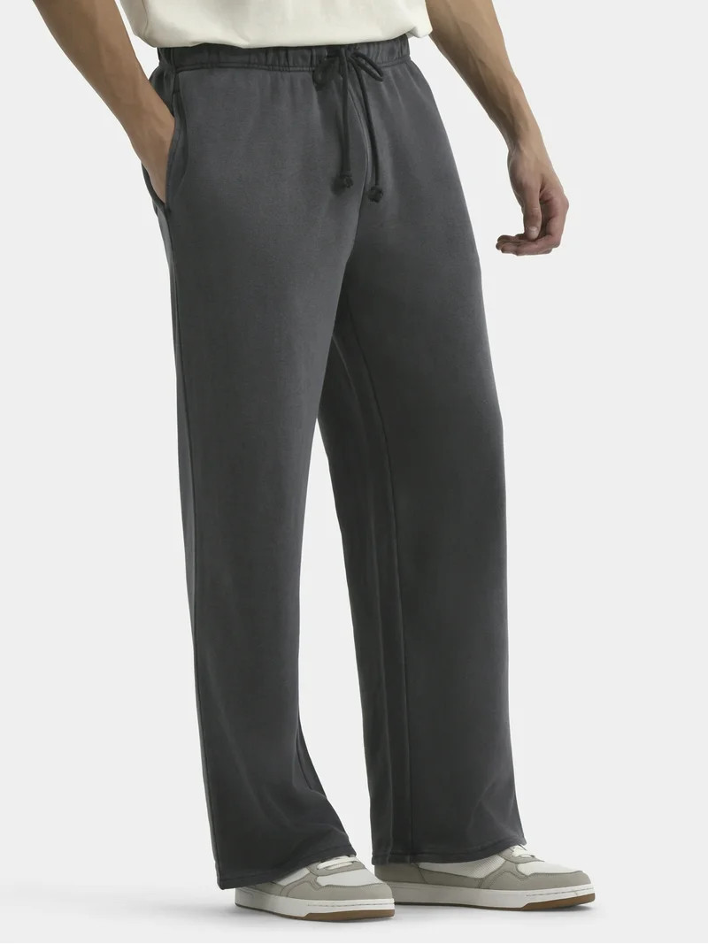 No Boundaries Soft Fleece Vintage Straight Sweatpants, Men's XS-5XL | Walmart (US)