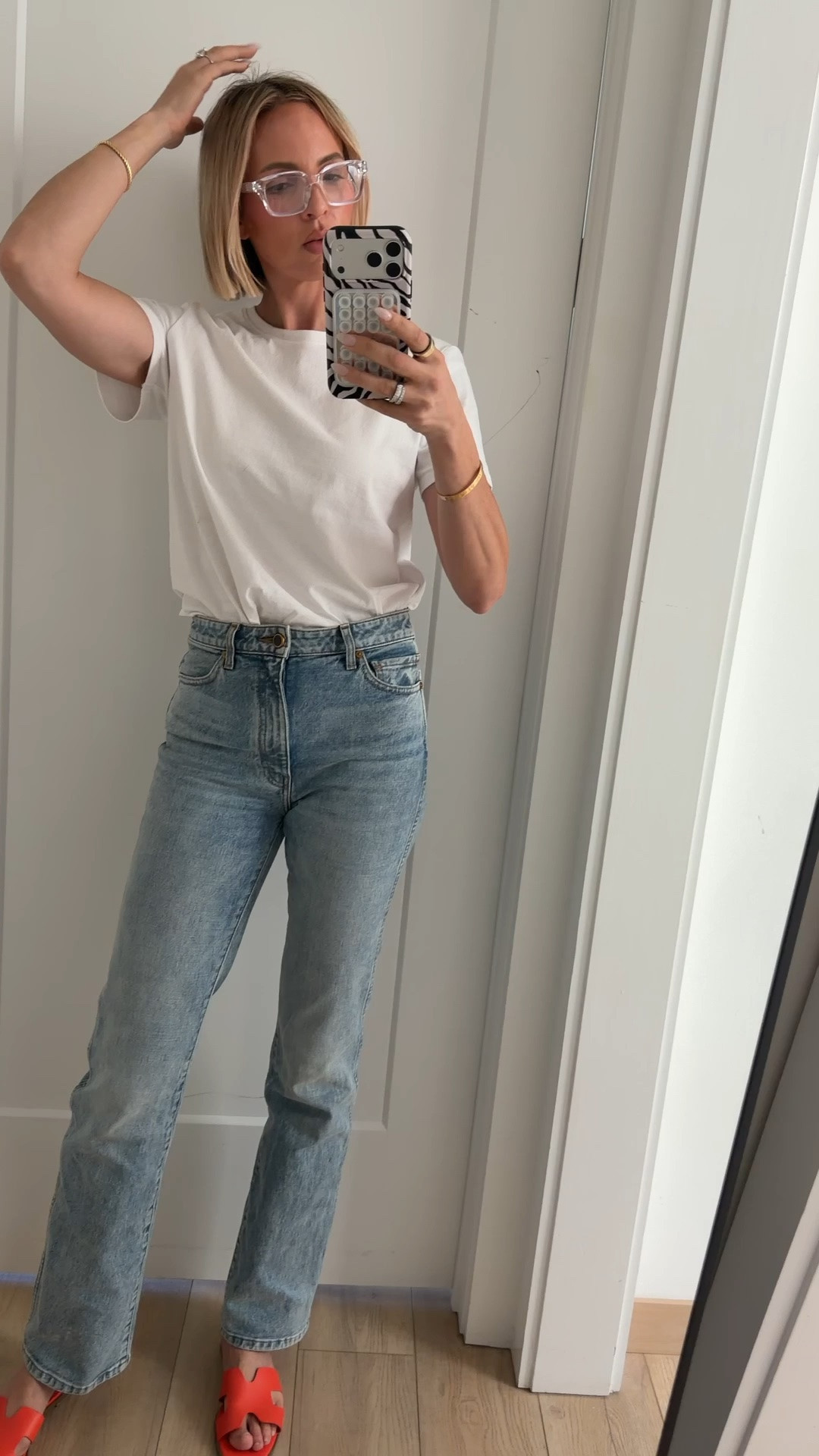 Wearing a medium in the zara T-shirt, and jeans run tts. I love this wash for the summer ￼￼

#LTKdayinmylife #LTKootd #LTKgrwm