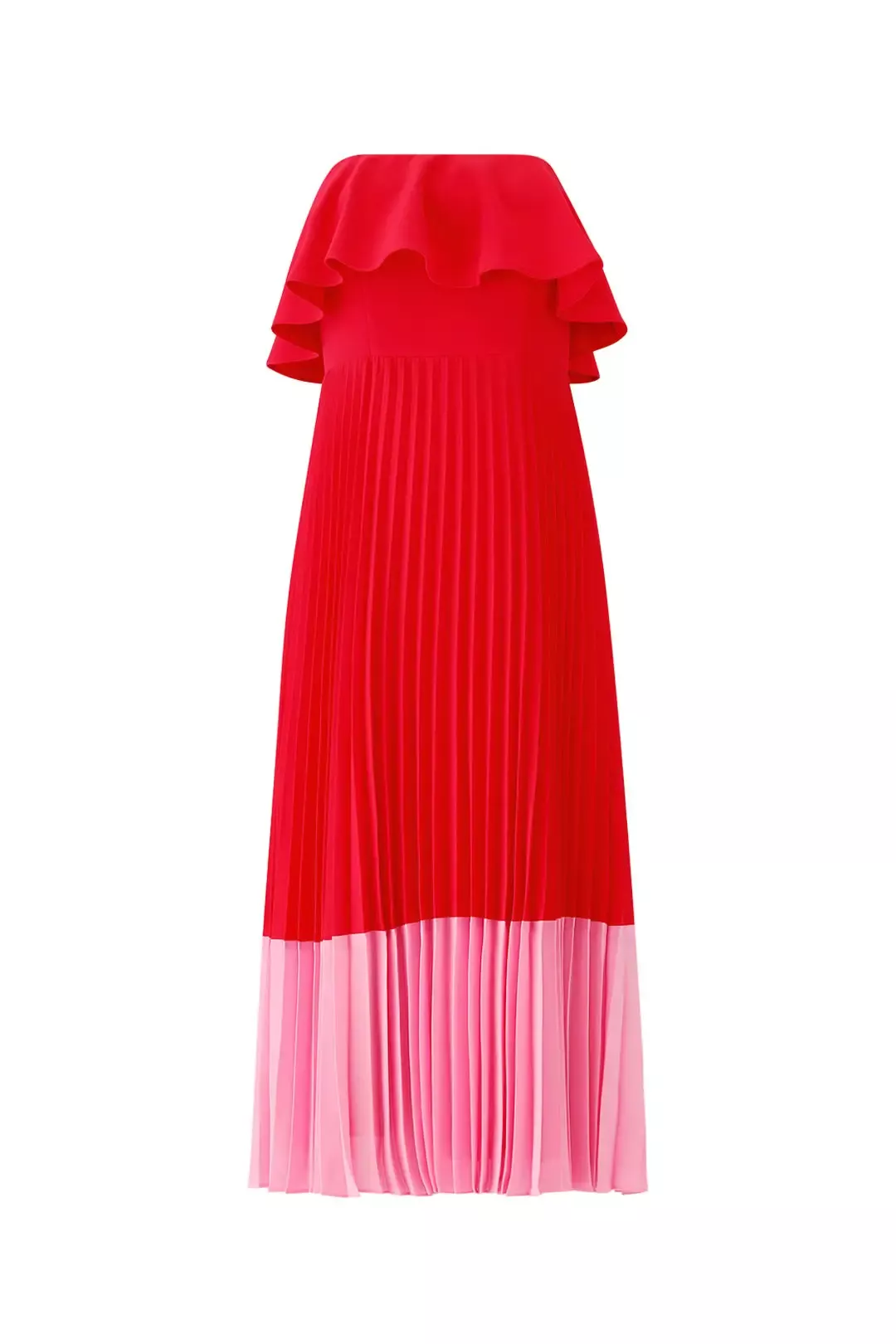 Aidan Mattox Red Pleated Tea Dress curated on LTK