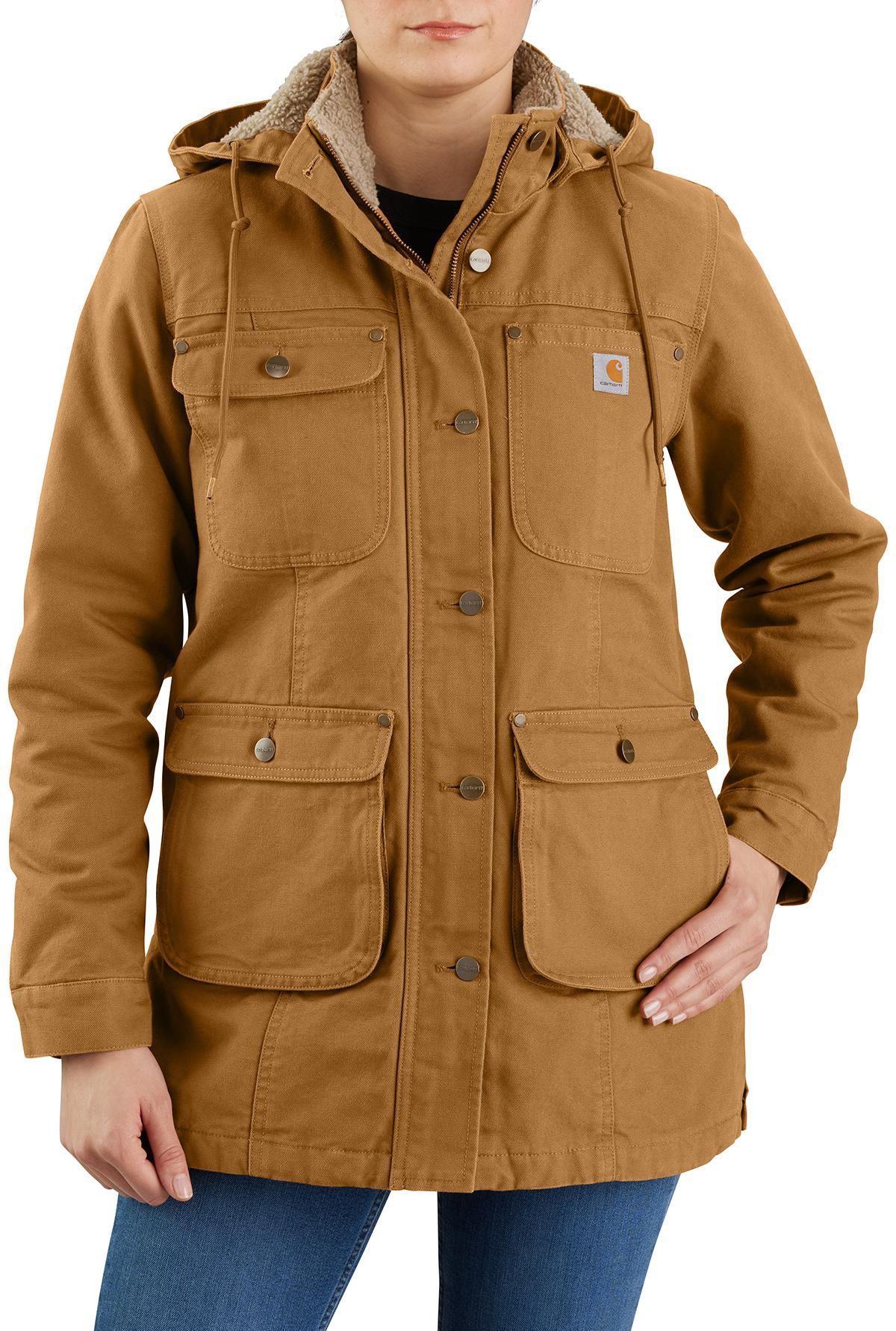 Carhartt Women's Loose Fit Weathered Duck Coat, XXL, Carhartt Brown | Dick's Sporting Goods