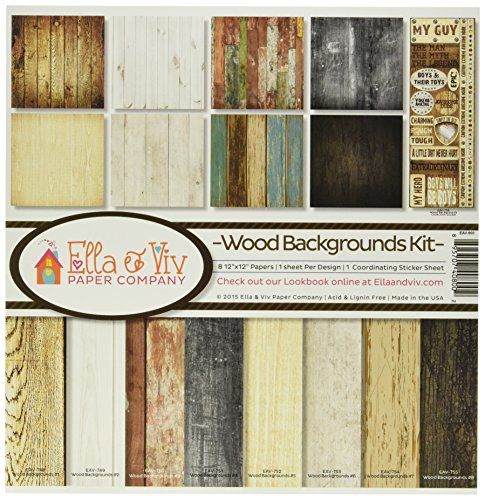 Reminisce EAV-800 Wood Backgrounds Collection Kit | Amazon (US)