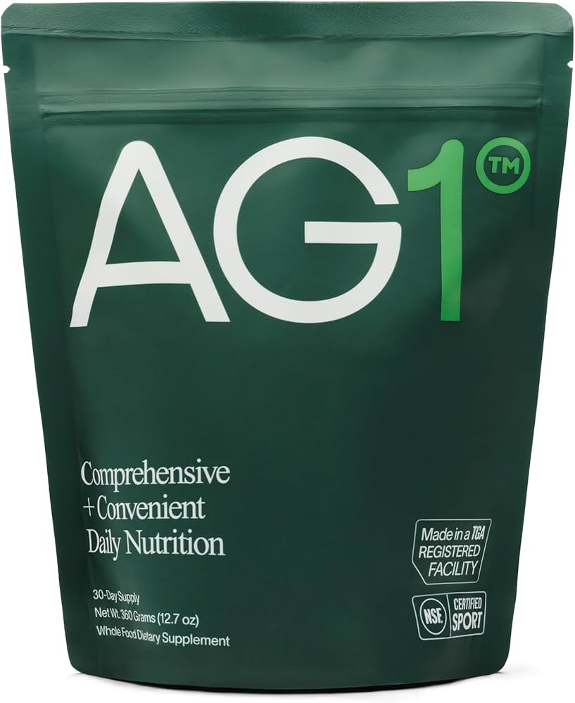 AG1 Greens Powder Supplement | Improve Gut Health | Multivitamin, Probiotic, Gluten Free, Vegan a... | Amazon (US)