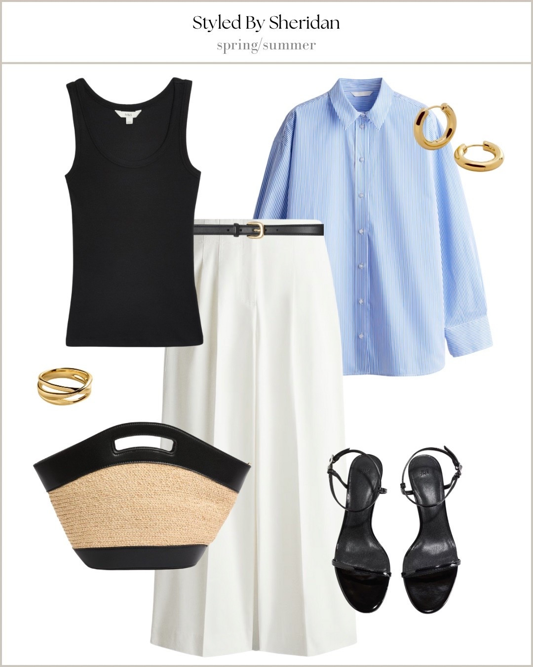 Blue & white striped shirt outfit idea 💡

#LTKstyletip #LTKsummer #LTKbag