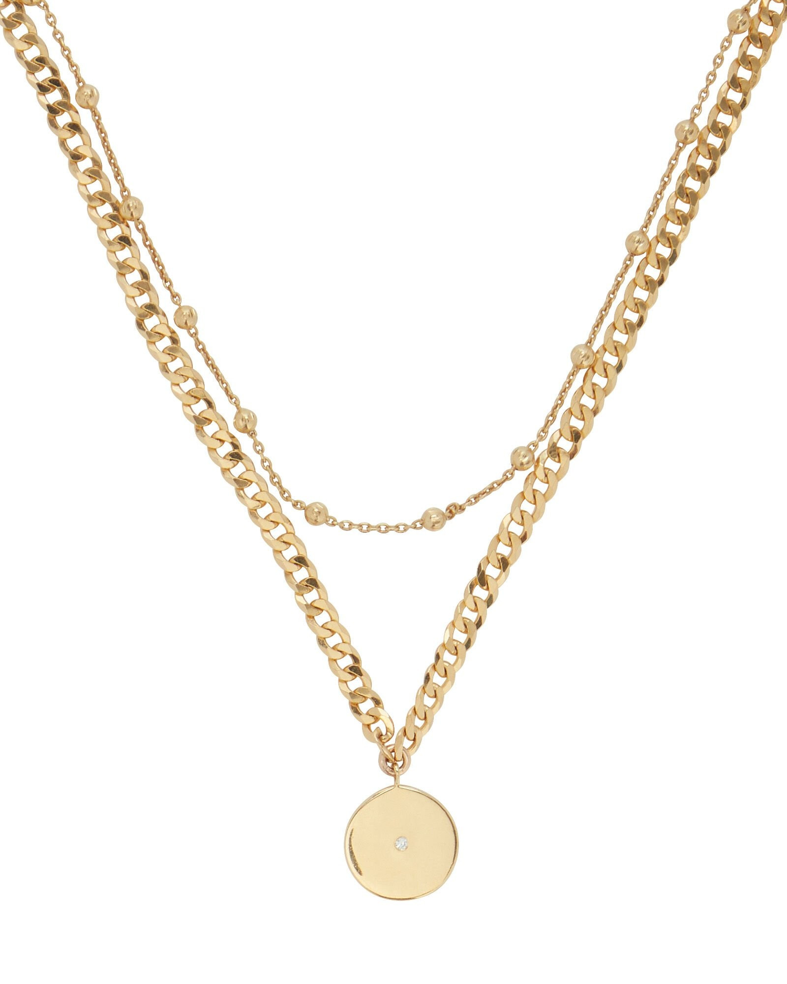 Layered Chain-Link Necklace | INTERMIX