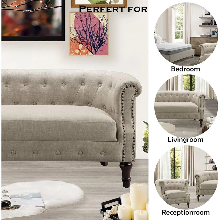 Shengchao Trade Loveseat Sofa for Living Room - Long Couch in a Box, Love Seat for Small Area, Co... | Walmart (US)