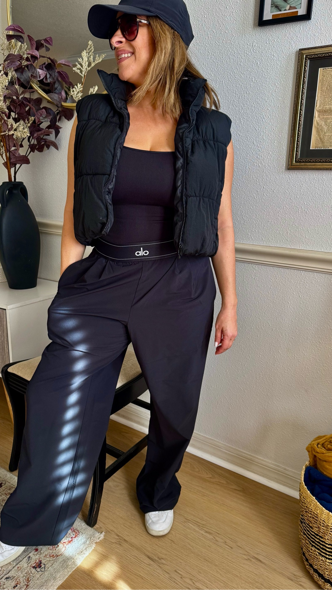 All-black ALO moment. If you love an effortless, loose fit… size up in these ALO pants. So flattering and insanely comfortable! 

#LTKootd #LTKHoliday #LTKgrwm