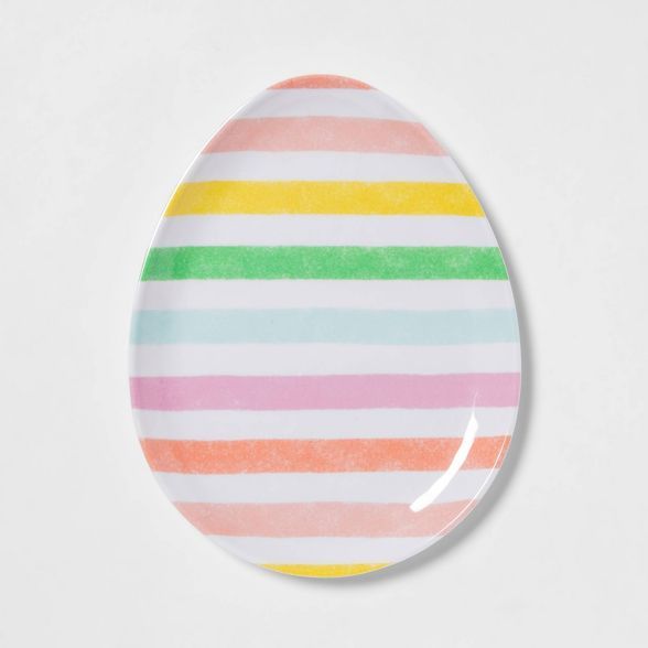 Melamine Striped Egg Plate - Spritz™ | Target