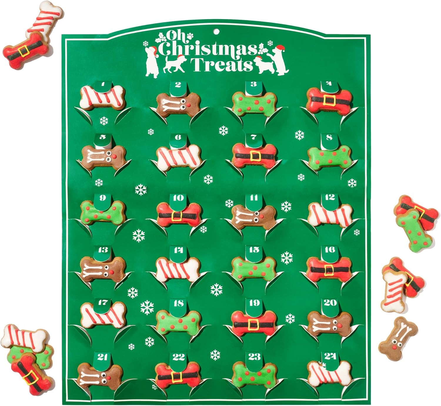 Thoughtfully Pets, 24 Days of Christmas, Dog Advent Calendar 2024, Individually Wrapped Gingerbre... | Amazon (US)