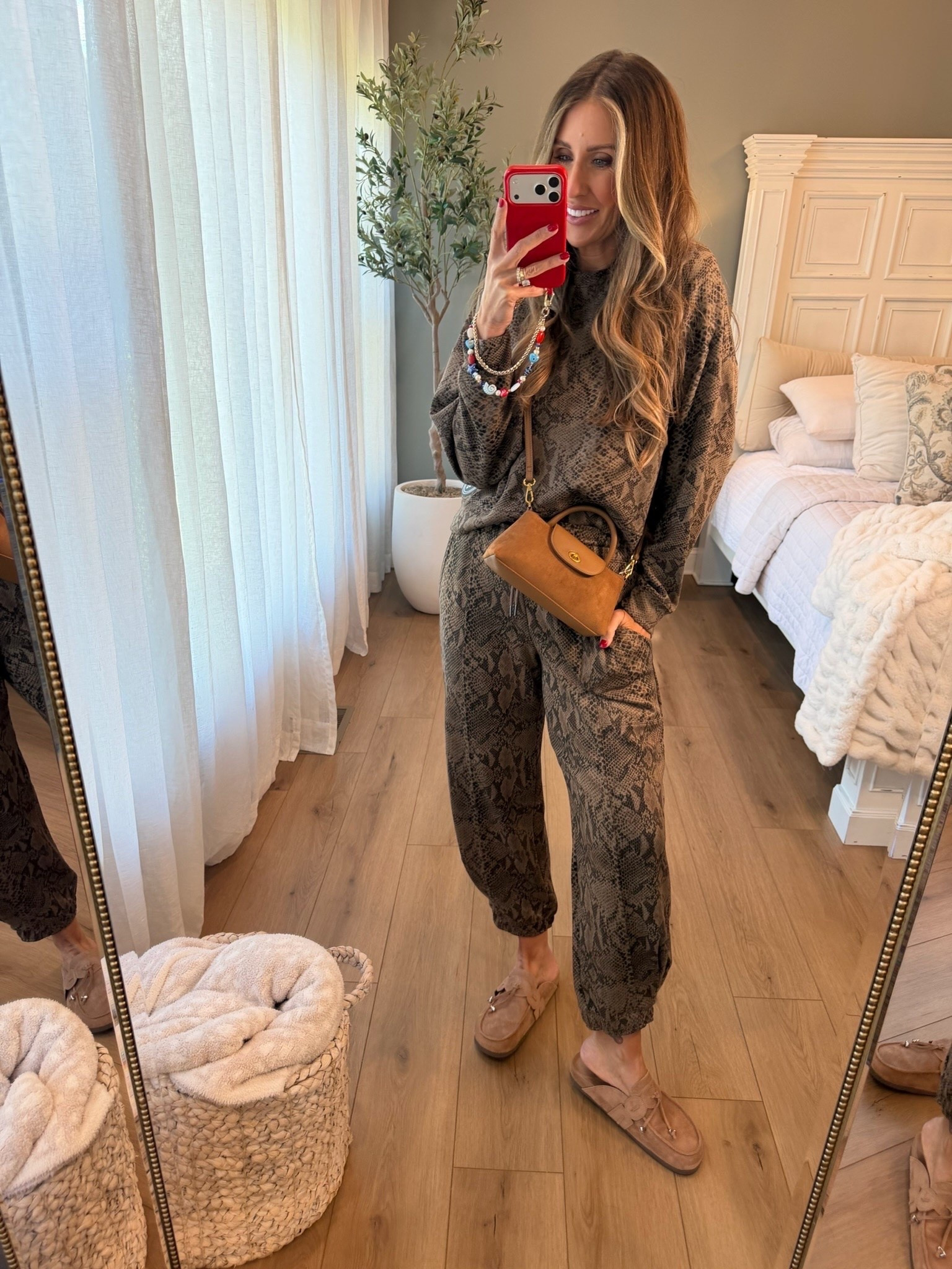 This snake print set makes neutrals feel way more interesting. I love the relaxed fit with loafers and a structured bag for an easy fall outfit that still has personality.

snake print matching set, fall matching set, neutral outfit, printed joggers, casual fall outfit, women’s matching set, fall fashion, loafers outfit, everyday style, fall accessories, TheMomInStyle

#LTKootd #LTKSeasonal #LTKgrwm
