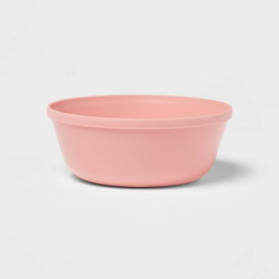 15.5oz Plastic Kids' Bowl Coral Pink - Pillowfort™: Dishwasher & Microwave Safe, Round Cereal Bowl | Target