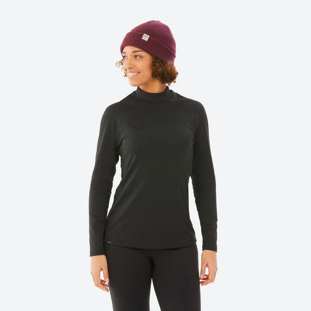 Blusa Segunda Pele Feminina Ski 500 Timeless Térmica Preto | Decathlon (BR)