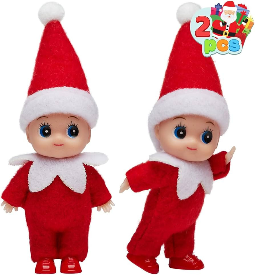 JOYIN 2 Pcs Christmas Elf Plush Doll Tiny Soft Plush Toy Doll for Christmas Decor, Xmas Gift, Xma... | Amazon (US)