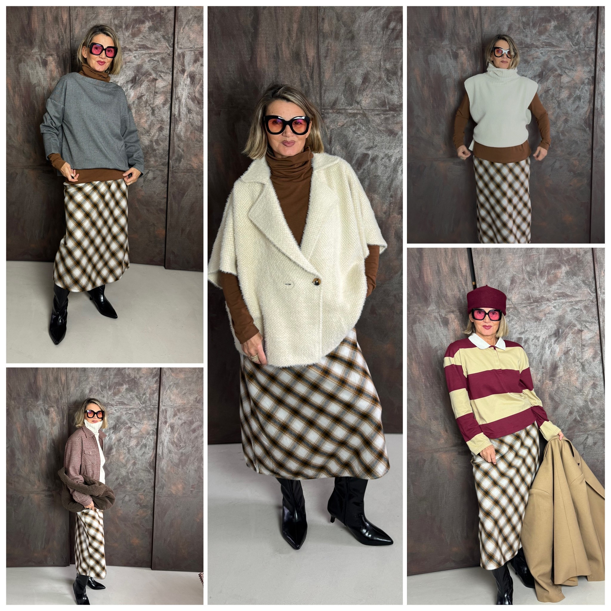 Ein Karo-Rock verschieden gestylt 

Style-Tipps stilblockstyle

#LTKautumn #LTKwinter #LTKstyletip